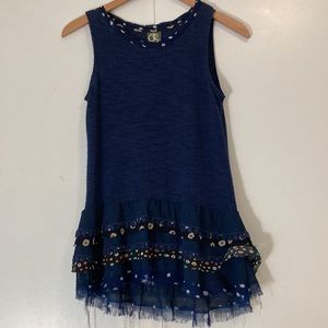 Anthropologie One September Sleevless Peplum Top